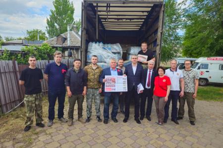 Тамбовские и воронежские коммунисты доставили гуманитарный груз в Луганскую Народную республику