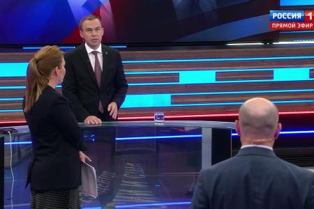 Юрий Афонин в эфире «России-1»: Мы воспитываем наше молодое поколение на Великой Победе советского народа, на подвигах пионеров-героев