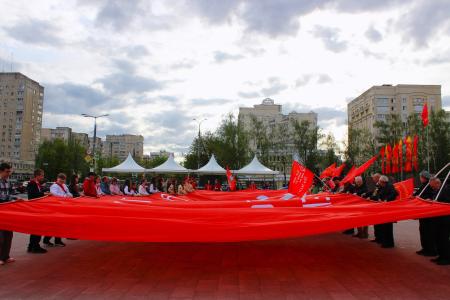 Владимирская область приняла марш-эстафету "Знамя нашей Победы"
