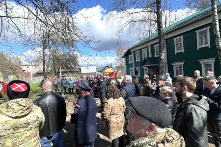 Олег Лебедев выступил на митинге, посвященном открытию памятника И.В. Сталину в Вологодской области