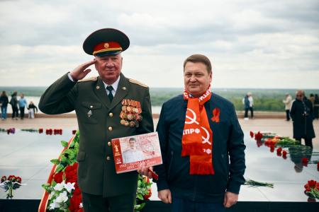 Владислав Егоров выступил на митинге Победы в Нижегородском Кремле