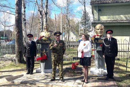 Олег Лебедев выступил на митинге, посвященном открытию памятника И.В. Сталину в Вологодской области