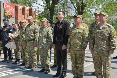 Первый секретарь Калмыцкого рескома партии,  вице-спикер парламента Калмыкии Николай Нуров принял участие в награждении  участников  СВО медалями Героя Советского Союза Эрдни Деликова