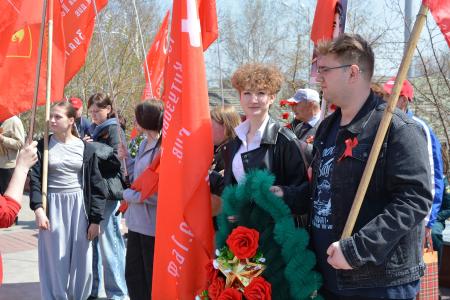 Коммунисты Забайкалья возложили цветы к Вечному огню в день 80-летия Великой Победы
