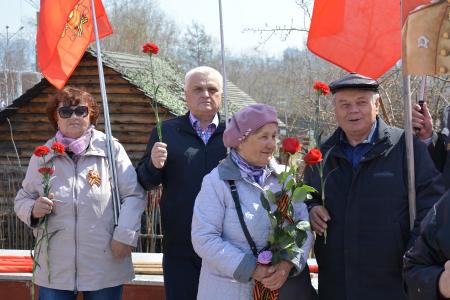 Коммунисты Забайкалья возложили цветы к Вечному огню в день 80-летия Великой Победы