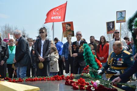 Коммунисты Забайкалья возложили цветы к Вечному огню в день 80-летия Великой Победы