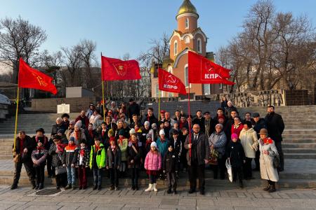Наша Великая Победа - залог будущего нашей страны! Антифашистский марш-эстафета КПРФ на Дальнем Востоке