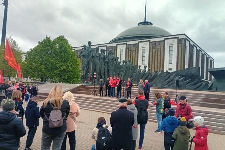 Москва приняла эстафету "Знамя Победы"