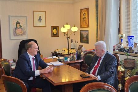Состоялась встреча Председателя ЦК КПРФ Г.А. Зюганова с лидером Партии коммунистов Республики Молдова В.Н. Ворониным