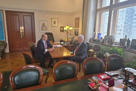 Состоялась встреча Председателя ЦК КПРФ Г.А. Зюганова с лидером Партии коммунистов Республики Молдова В.Н. Ворониным