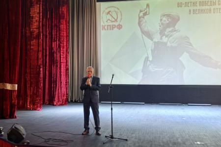 Санкт-Петербург. Сергей Пантелеев принял участие в праздничном митинге-концерте, посвященном 80-летию Победы