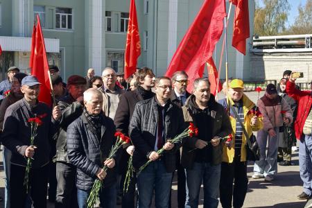 Санкт-Петербург  Сергей Пантелеев принял участие в митинге, посвященному Всемирному дню солидарности трудящихся