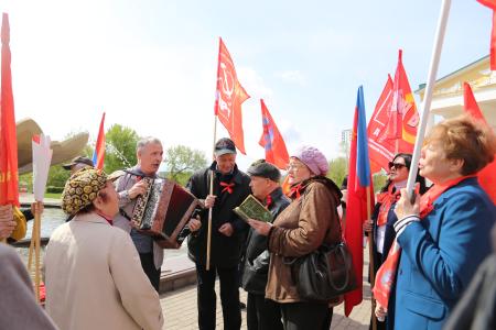 Мордовия. Красный Первомай на улицах Саранска