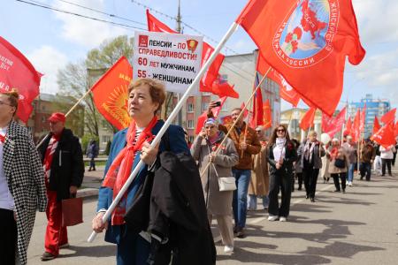 Мордовия. Красный Первомай на улицах Саранска
