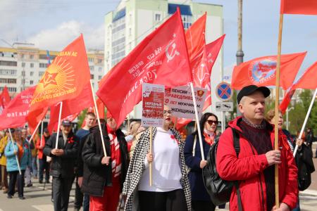 Мордовия. Красный Первомай на улицах Саранска