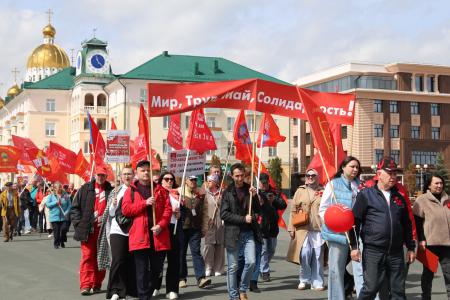Мордовия. Красный Первомай на улицах Саранска