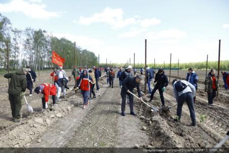 Накануне Дня Победы в Совхозе имени Ленина прошло мероприятие «Сад Победы - сад жизни»