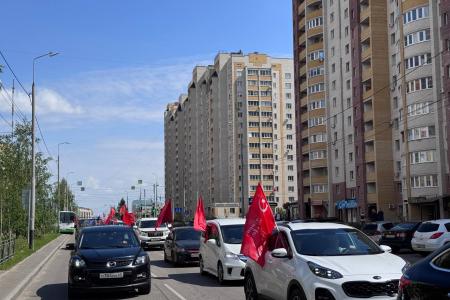 Главнокомандующий и маршалы Победы в строю Тамбовского коммунистического батальона!