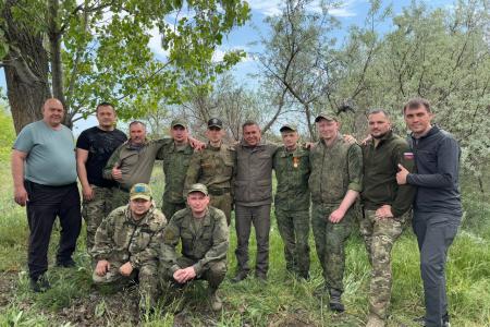 Член ЦК КПРФ, сенатор Российской Федерации Айрат Гибатдинов посетил зону проведения специальной военной операции