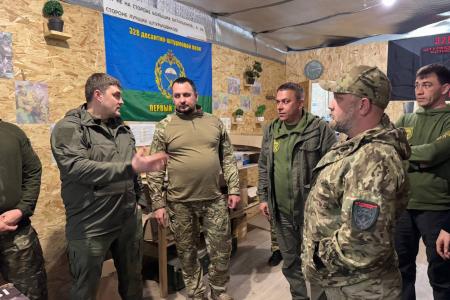 Член ЦК КПРФ, сенатор Российской Федерации Айрат Гибатдинов посетил зону проведения специальной военной операции