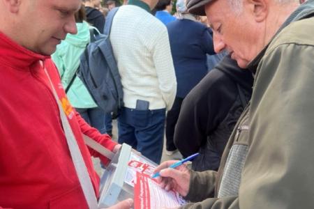 Саратовское областное отделение продолжает агитационные мероприятия по проведению Народного референдума КПРФ