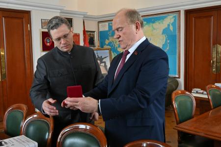 Г.А. Зюганов провел рабочую встречу с губернатором Вологодской области Г.Ю. Филимоновым