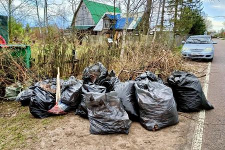 Коммунисты Ленинградской области провели субботник на территории Дома Ульяновых-Елизаровых