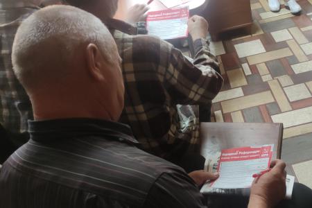 Рабочие поездки первого секретарь Новгородского обкома КПРФ Ольги Ефимовой - от «Народного референдума» до выборов