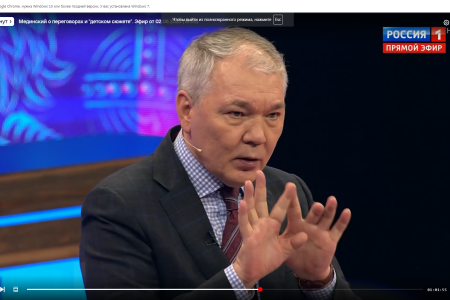 Леонид Калашников в программе «60 минут» на телеканале Россия 1