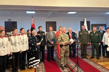 Казбек Тайсаев выступил на открывшейся в Госдуме выставке «Победа. Одна на всех…»