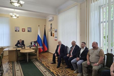 Делегация КПРФ во главе с К.К. Тайсаевым находится с рабочим визитом в ДНР