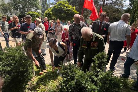 Лидер ростовских коммунистов Евгений Бессонов: «Нет фашизму и его побуждающей силе - международному империализму!»