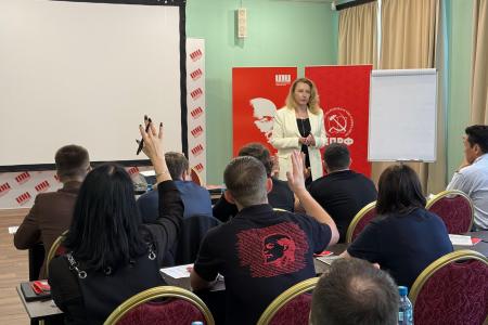 Мария Дробот рассказала слушателям Центра политической учёбы в Подмосковье о задачах по развитию пионерского движения на местах