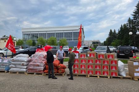 140-й гуманитарный конвой КПРФ ушел из подмосковных «Снегирей»