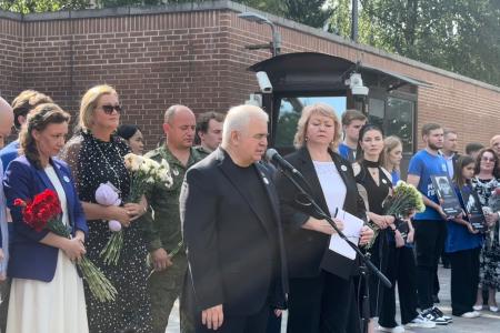 К.К. Тайсаев почтил память детей Донбасса, погибших от украинского террора