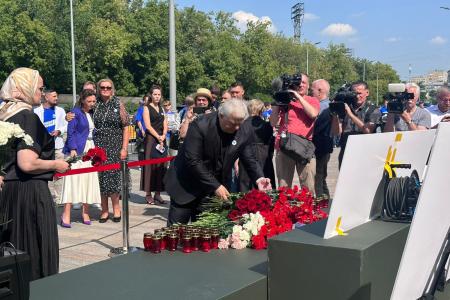К.К. Тайсаев почтил память детей Донбасса, погибших от украинского террора