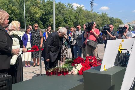К.К. Тайсаев почтил память детей Донбасса, погибших от украинского террора