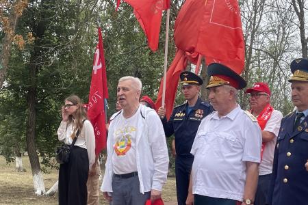 Коммунисты Кубани и Дона в рамках Всероссийской акции «Красные крылья Победы» провели общие мероприятия в память о Кущевской атаке красных казаков в 1942 году