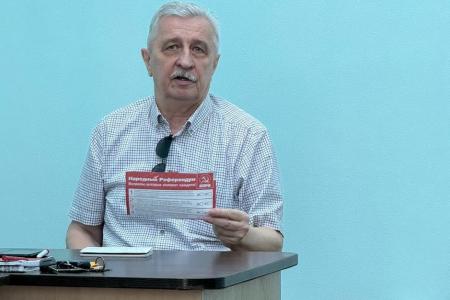 Краснодарский край. Коммунист-депутат Госдумы Н.И. Осадчий встретился с активом Северского райкома КПРФ