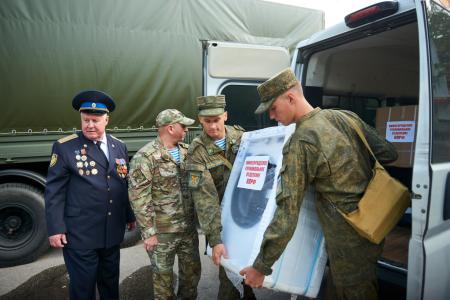 Нижегородские коммунисты доставили гуманитарную помощь разведчикам