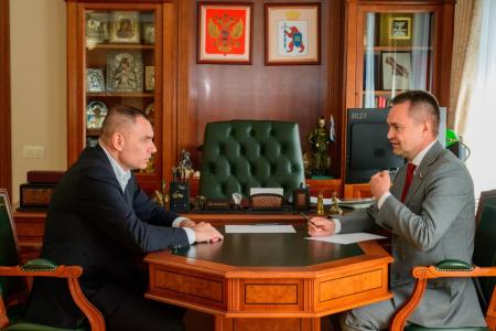 Глава Республики Марий Эл Юрий Зайцев и депутат Госдумы Сергей Казанков провели рабочую встречу