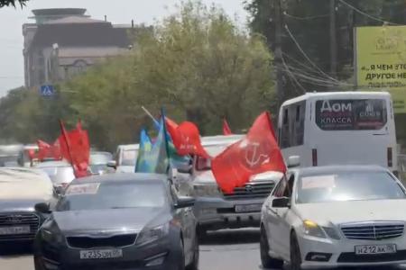 Коммунисты Дагестана поддержали Всероссийский патриотический автопробег КПРФ «Красные крылья Победы»