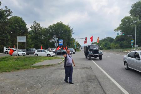 Коммунисты Северной Осетии поддержали патриотический автопробег «Красные крылья Победы»