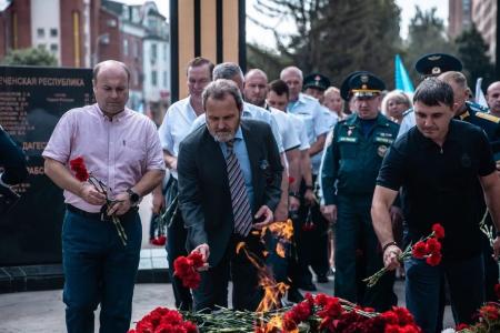 Первый секретарь Рязанского обкома КПРФ Денис Сидоров принял участие в праздновании дня ВДВ
