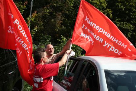 «Красные крылья Победы» на улицах Москвы
