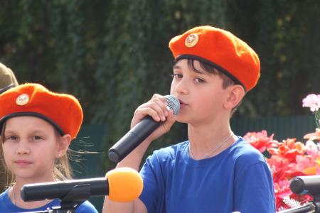 Тюменская область. Площадь у памятника В.И. Ленину в Тобольске озарилась «Пламенем героев»