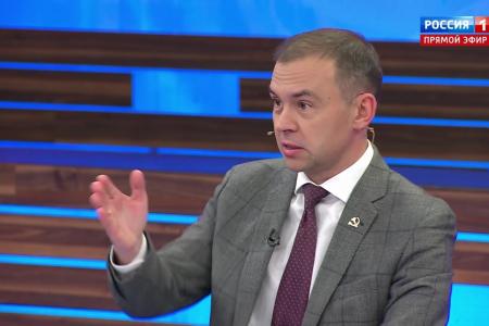 Юрий Афонин в эфире «России-1» поздравил братский народ Белоруссии с Днём народного единства