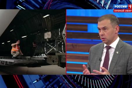 Юрий Афонин в эфире «России-1» поздравил братский народ Белоруссии с Днём народного единства