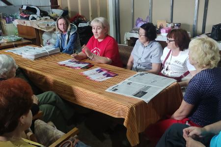 Лидер новгородских коммунистов Ольга Ефимова продолжает поездки по региону