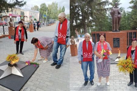 Саратовские коммунисты отметили 80-летие Победы над милитаристской Японией и окончание Второй мировой войны